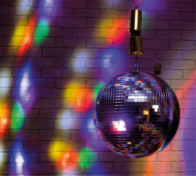 FXLab Gold Mirror Ball Wind Spinners Battery Powered Motor - 4