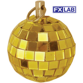 FXLab Lightweight Gold Mirror Disco Ball 50mm