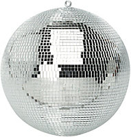 FXLab Lightweight Silver Mirror Dance Disco Party DJ Ball (100mm 4")