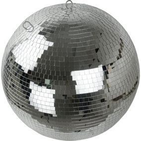 FXLab Lightweight Silver Mirror Dance Disco Party DJ Ball (600mm 24")