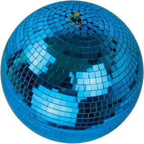 FXLab Party Event Christmas Festive Blue Mirror Disco Ball 300mm