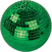 FXLab Party Event Festive Christmas Green Mirror Disco Ball 200mm