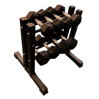 FXR Sports Dumbbell Weight Storage Rack - 2 Tier