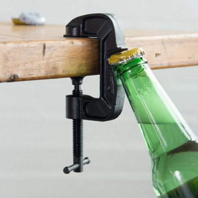G-Clamp Bottle Opener & Playing Card Drink Mats