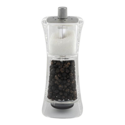 G-Mill 2 In 1 Salt And Pepper Mill Clear/Grey (13cm)