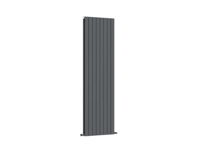 G-Rad Anthracite Double Column Flat Vertical Aluminium Radiator - 1800x588mm