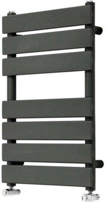 G-Rad Anthracite Flat Panel Towel Rail Radiator - 650x500mm