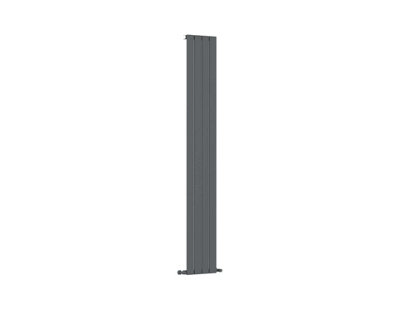G-Rad Anthracite Single Column Flat Vertical Aluminium Radiator ...