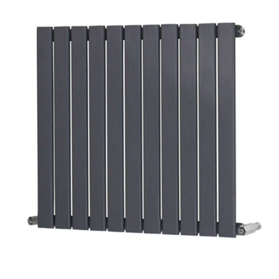 G-Rad Anthracite Single Flat Panel Designer Column Horizontal Radiator - (H) 600 x (W) 748mm