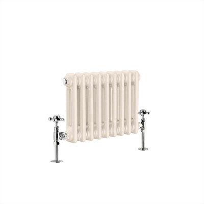 G-Rad Cream Double Column Horizontal Cast Iron Radiator - (H) 300 x (W ...