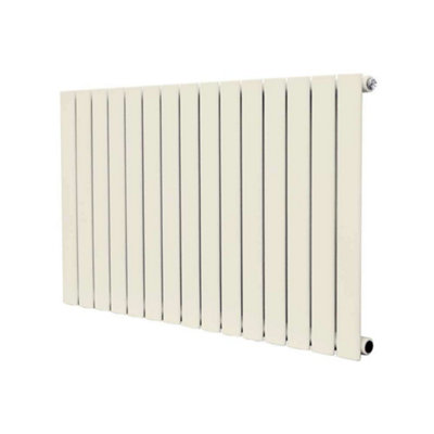 G-Rad Cream Single Flat Panel Designer Column Horizontal Radiator - (H ...