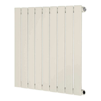 G-Rad Cream Single Flat Panel Designer Column Horizontal Radiator - (H ...