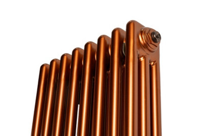 G-Rad Metallic Copper Triple Column Horizontal Cast Iron Radiator - (H ...