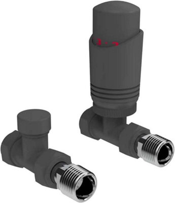 G-Rad Thermostatic Radiator Valve Set TRV Straight With Lockshield 15mm ...
