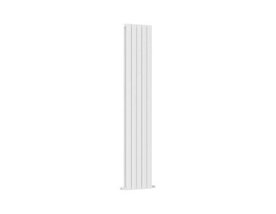 G-Rad White Double Column Flat Vertical Aluminium Radiator - 1800x366mm