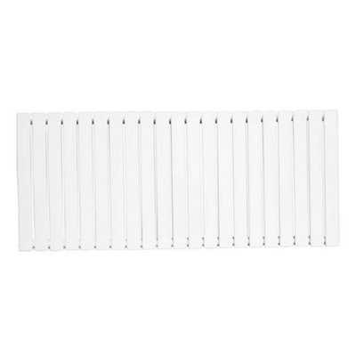 G-Rad White Double Flat Panel Designer Column Horizontal Radiator - (H) 600 x (W) 1428mm