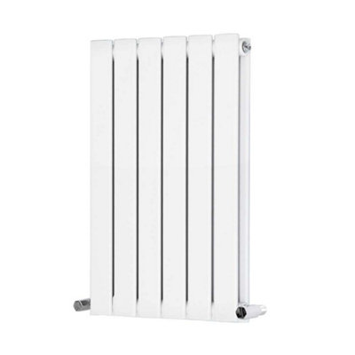 G-Rad White Double Flat Panel Designer Column Horizontal Radiator - (H) 600 x (W) 408mm