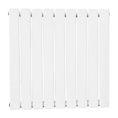 G-Rad White Double Flat Panel Designer Column Horizontal Radiator - (H) 600 x (W) 612mm