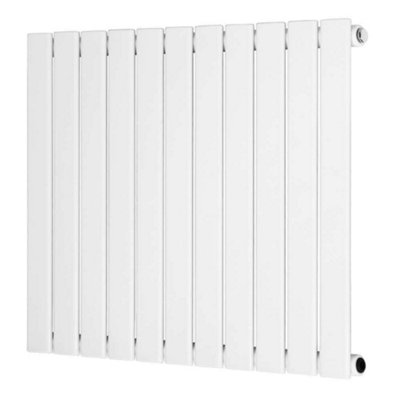 G-Rad White Single Flat Panel Designer Column Horizontal Radiator - (H ...