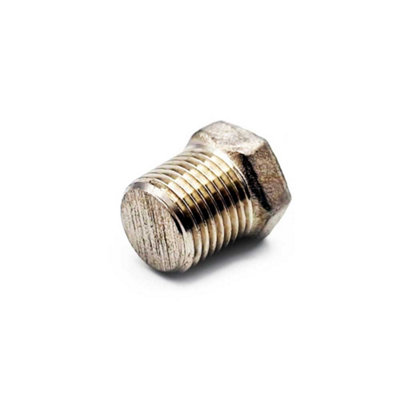 G1/8 BSP Male Hex Plug 316 Stainless Steel - 3