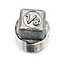 G1/8 BSP Male Square Head Plug 316 Stainless Steel