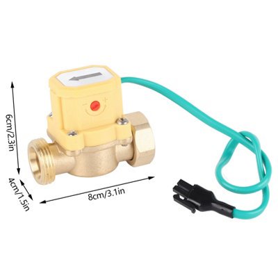 G3/4-G3/4 Thread Water Pump Adjustable Flow Sensor Pressure Automatic Control Switch