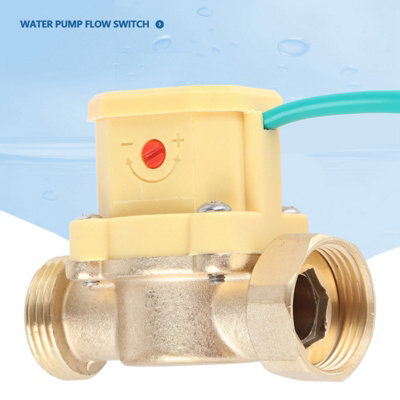 G3/4-G3/4 Thread Water Pump Adjustable Flow Sensor Pressure Automatic Control Switch