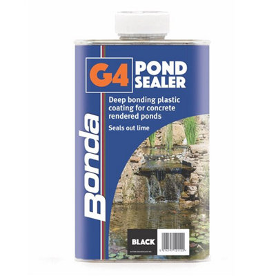 G4 Pond Waterproof Sealer Paint Black 1Kg Bonding Sealant Coating Plastic