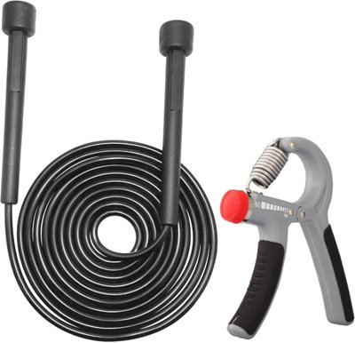 G4GADGET Skipping Rope and Hand Gripper Set Adjustable 10 to 40kg for ...