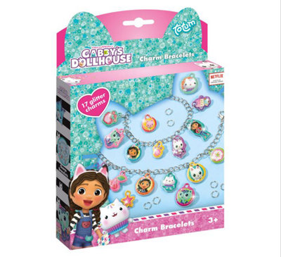 Gabby's Dollhouse Charm Bracelets Childrens Maker Your Own Jewellery