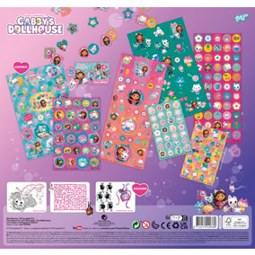 Gabby's Dollhouse Super 300 Sticker Set Childrens Arts & Crafts Creative Kit