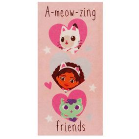Gabbys Dollhouse A-Meow-Zing Friends Towel Multicoloured (140cm x 70cm)