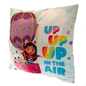 Gabbys Dollhouse Up Up Up In The Air Filled Cushion Blue/Pink/Purple (One Size)