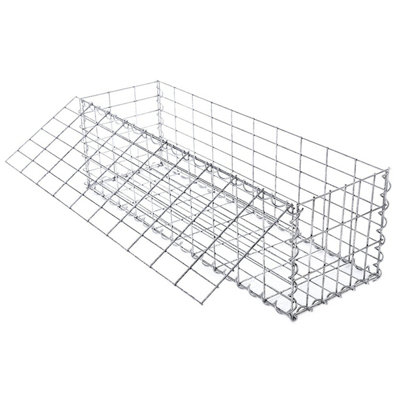 Gabion Stone Wire dia 4 mm Mesh size 10 x 5cm Galvanized 100 x 30 x 30cm GGB133 - 3