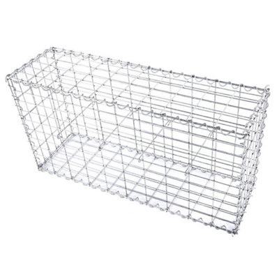 Gabion Stone Wire dia 4 mm Mesh size 10 x 5cm Galvanized 100 x 50 x 30cm GGB153 - 3