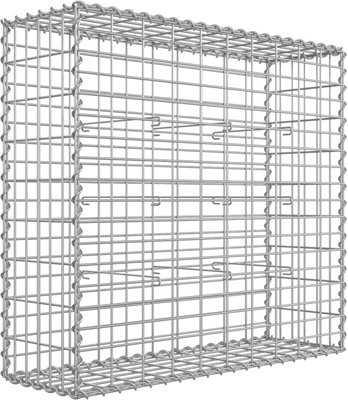 Gabion Stone Wire dia 4 mm Mesh size 10 x 5cm Galvanized 100 x 90 x 30cm GGB193 - 3