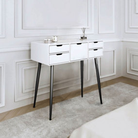 Gabriella Dressing Table-White/Black