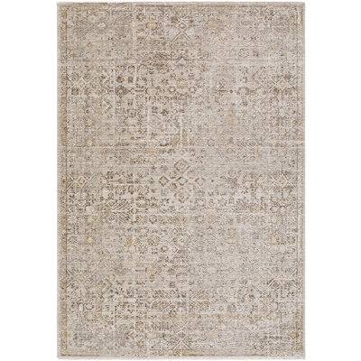 GABRY Galey Alix x Livabliss Vintage Traditional Oriental Boho Brown/Taupe Area Rug 120 x 170 cm