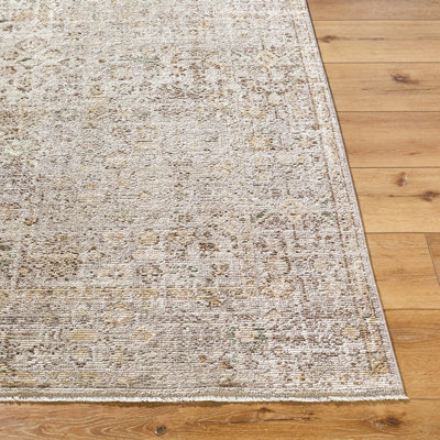 GABRY Galey Alix x Livabliss Vintage Traditional Oriental Boho Brown/Taupe Area Rug 200 x 275 cm