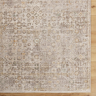 GABRY Galey Alix x Livabliss Vintage Traditional Oriental Boho Brown/Taupe Area Rug 200 x 275 cm