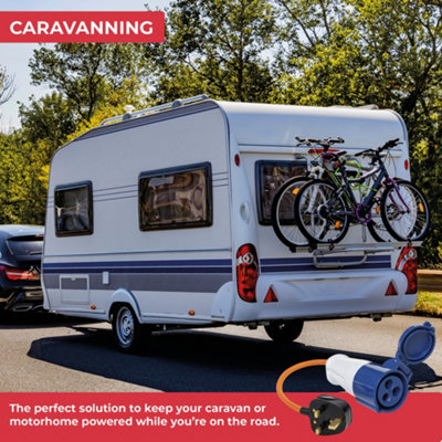 Maypole 230v UK Trailing Socket Caravan Site Mains Hook Up Adapter (MP375B