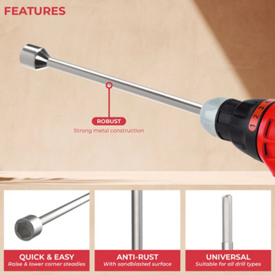 GADLANE 30Cm Corner Steady Winder Extension Socket 19Mm - 3