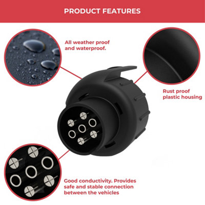 GADLANE 7 Pin To 13 Pin Plug Socket Adapter - 8