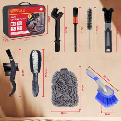 GADLANE Bike Cleaning Kit - 8PCS - 6