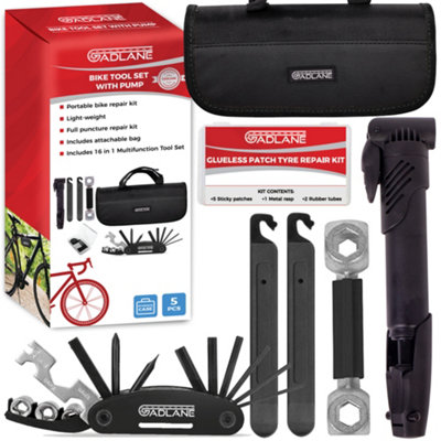 Bike repair best sale kit with pump