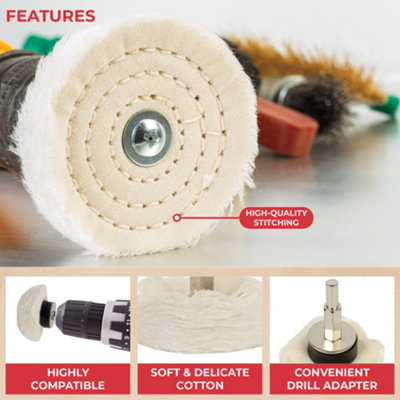 GADLANE Buffing Wheel Pads - 6Pcs - 8