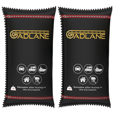 GADLANE Car Reusable Dehumidifier 1Kg (Pack Of 2)
