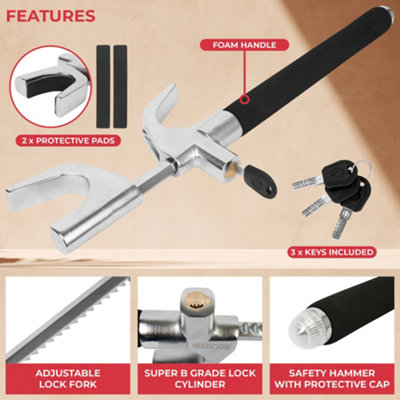 GADLANE Car Steering Wheel Lock - 6