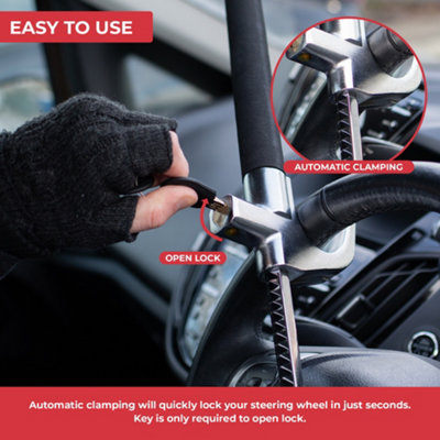 GADLANE Car Steering Wheel Lock - 9