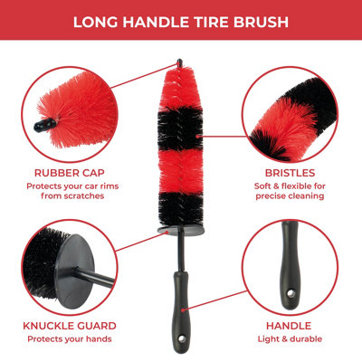 GADLANE Car Wheel & Rim Brush Set - 5